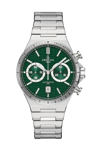 Certina DS-7 Chrono Auto Stainless Steel / Green / Bracelet
